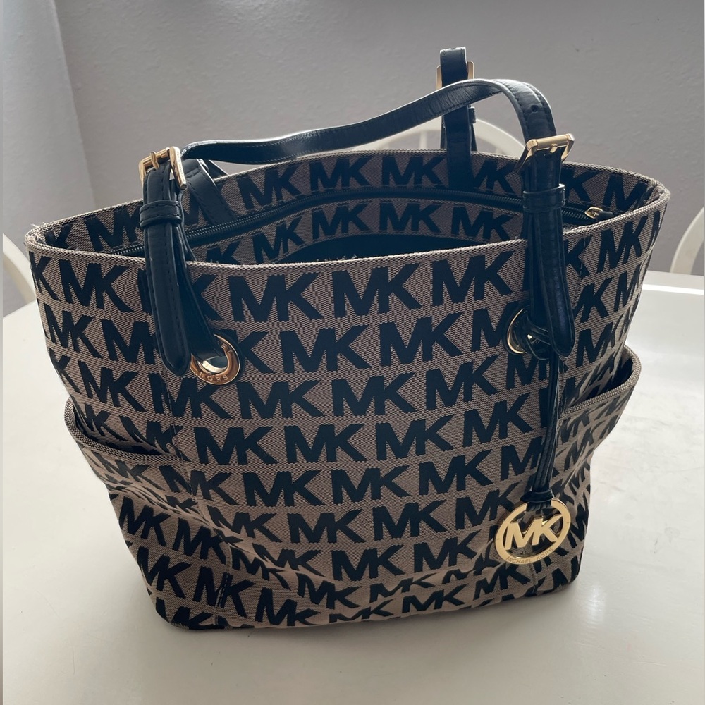 Michael Kors Jet Set Monogrammed Tote